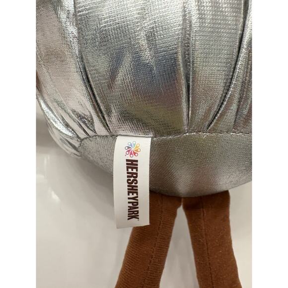 Hershey Kiss Silver Plush Chocolate Hershey Park 2023 NWT - Picture 7 of 8